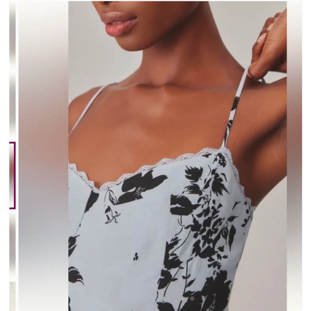 Reformation Womens Pennington Floral Print Dress Beatriz Size 12 NWT - Picture 4 of 11